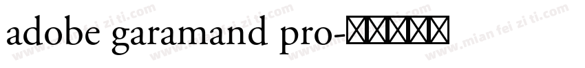 adobe garamand pro字体转换